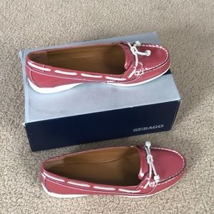 Sebago Felucca Lace Salmon Patent shoes